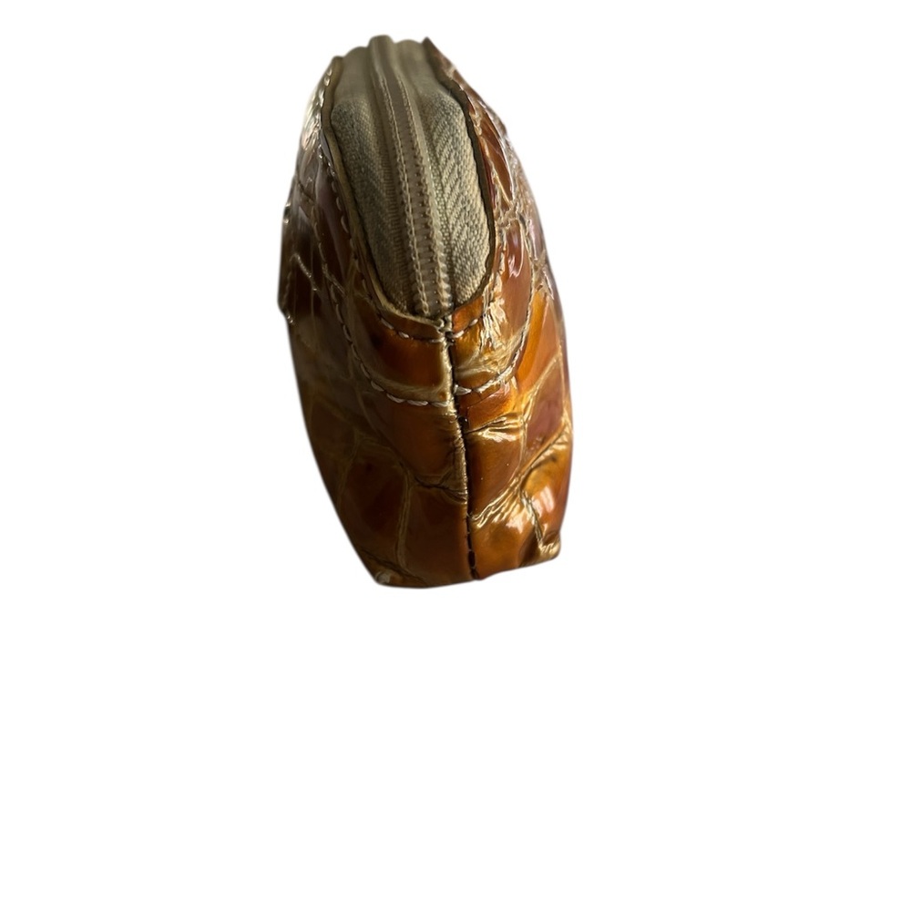 Brighton Heart Cutout Coin Purse in a metallic gold or bronze finish. - Picture 4 of 5